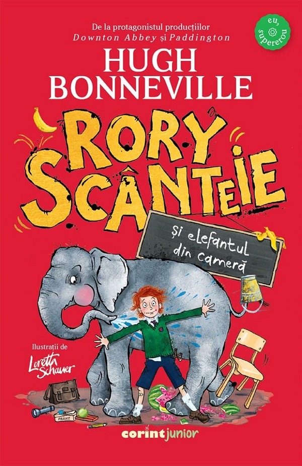 Coperta cărții 'Rory Scânteie și elefantul din cameră - Hugh Bonneville'