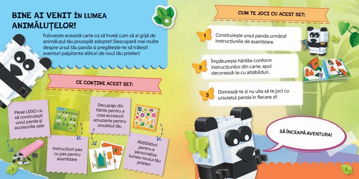 Imaginea produsului 'Lego: Adoptă un Panda. Activități pentru micii iubitori de animale'