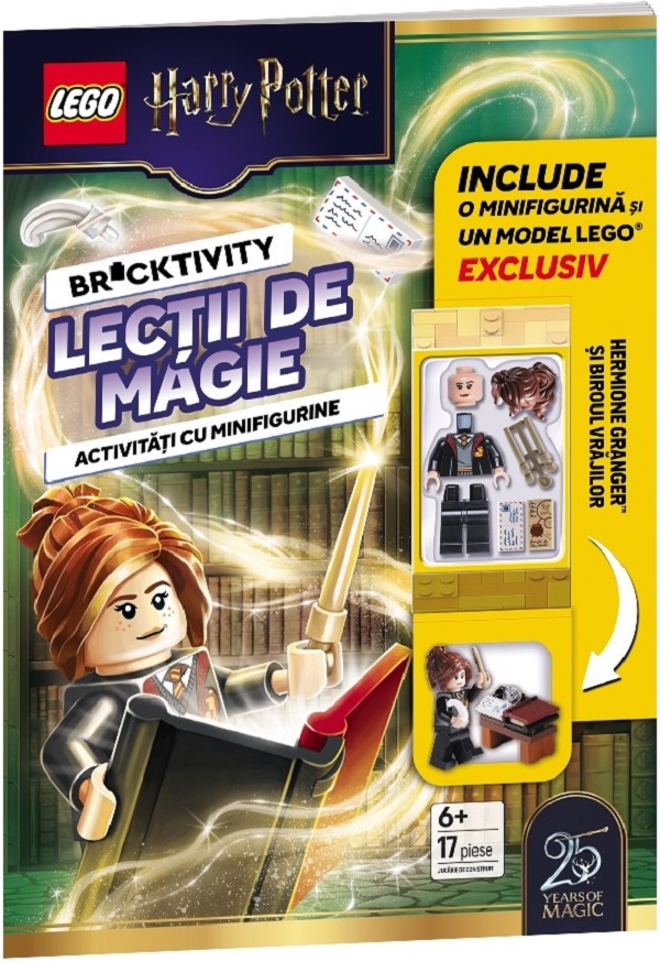 Coperta cărții 'LEGO Harry Potter: Lectii de magie + Minifigurină LEGO'