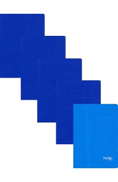 Imaginea produsului 'Set 5 caiete matematică A5 40 file. Albastru, blue'