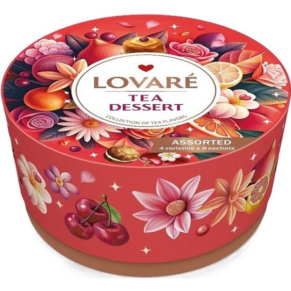 Set ceai: 4 arome x 8 pliculete. Tea Dessert 32 plicuri asortate