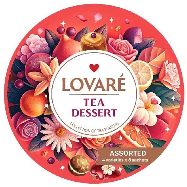 Set ceai: 4 arome x 8 pliculete. Tea Dessert 32 plicuri asortate