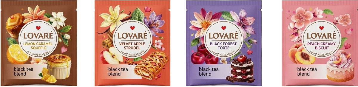 Imaginea produsului 'Set ceai: 4 arome x 8 pliculețe. Tea Dessert 32 plicuri asortate'