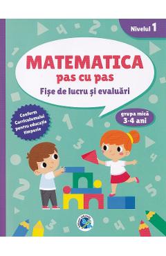 Coperta cărții 'Matematica pas cu pas 3-4 ani - Luminița Albu'