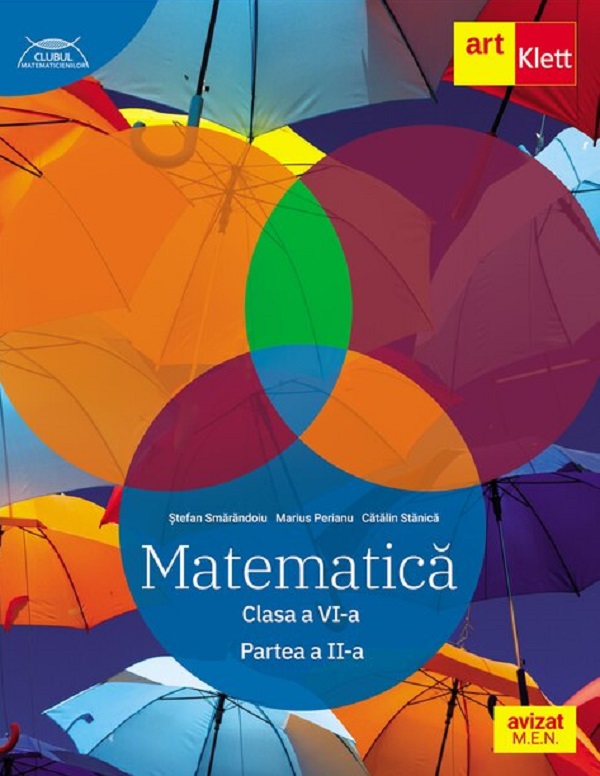 Coperta cărții 'Matematică - Clasa 6 Partea 2 - Traseul albastru - Marius Perianu, Ștefan Smarandoiu, Cătălin Stănică'