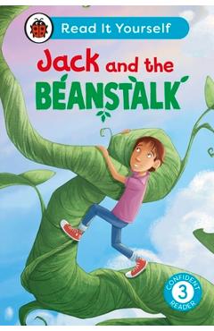 Coperta cărții 'Jack and the Beanstalk: Read It Yourself - Level 3 Confident Reader -'