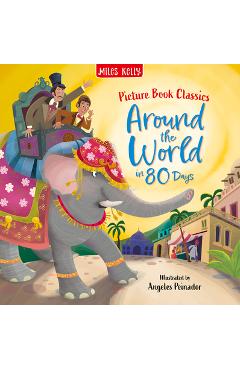 Coperta cărții 'Around the World in 80 Days -'