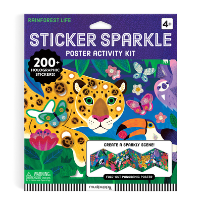 Coperta cărții 'Rainforest Life Sticker Sparkle Poster Activity Kit -'