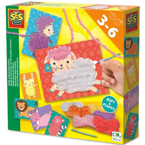 Set de broderie: Animale pufoase