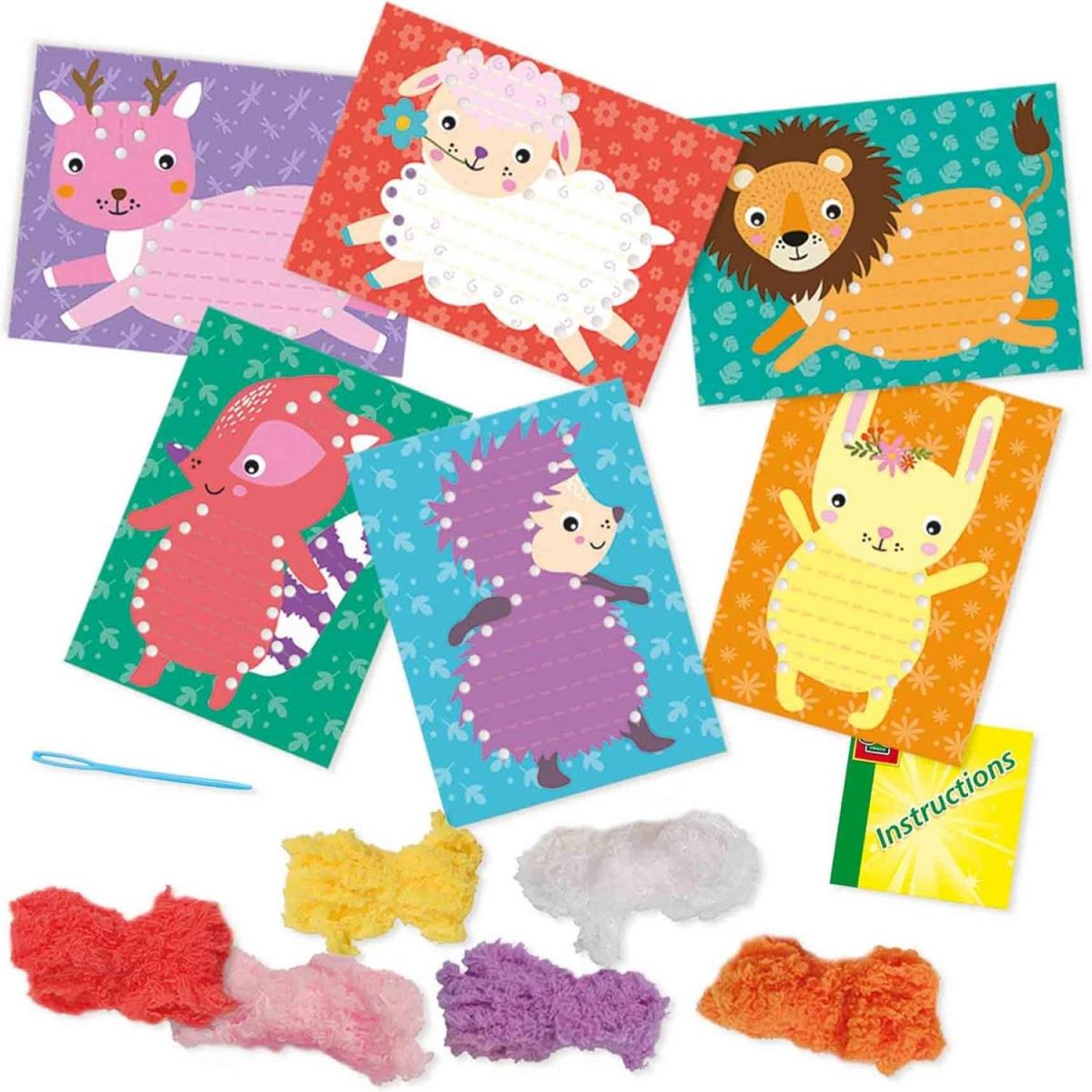 Imaginea produsului 'Set de broderie: Animale pufoase'