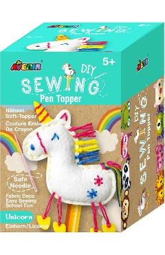 Imaginea produsului 'Set de cusut DIY: Decorațiune topper pentru creion. Unicorn'