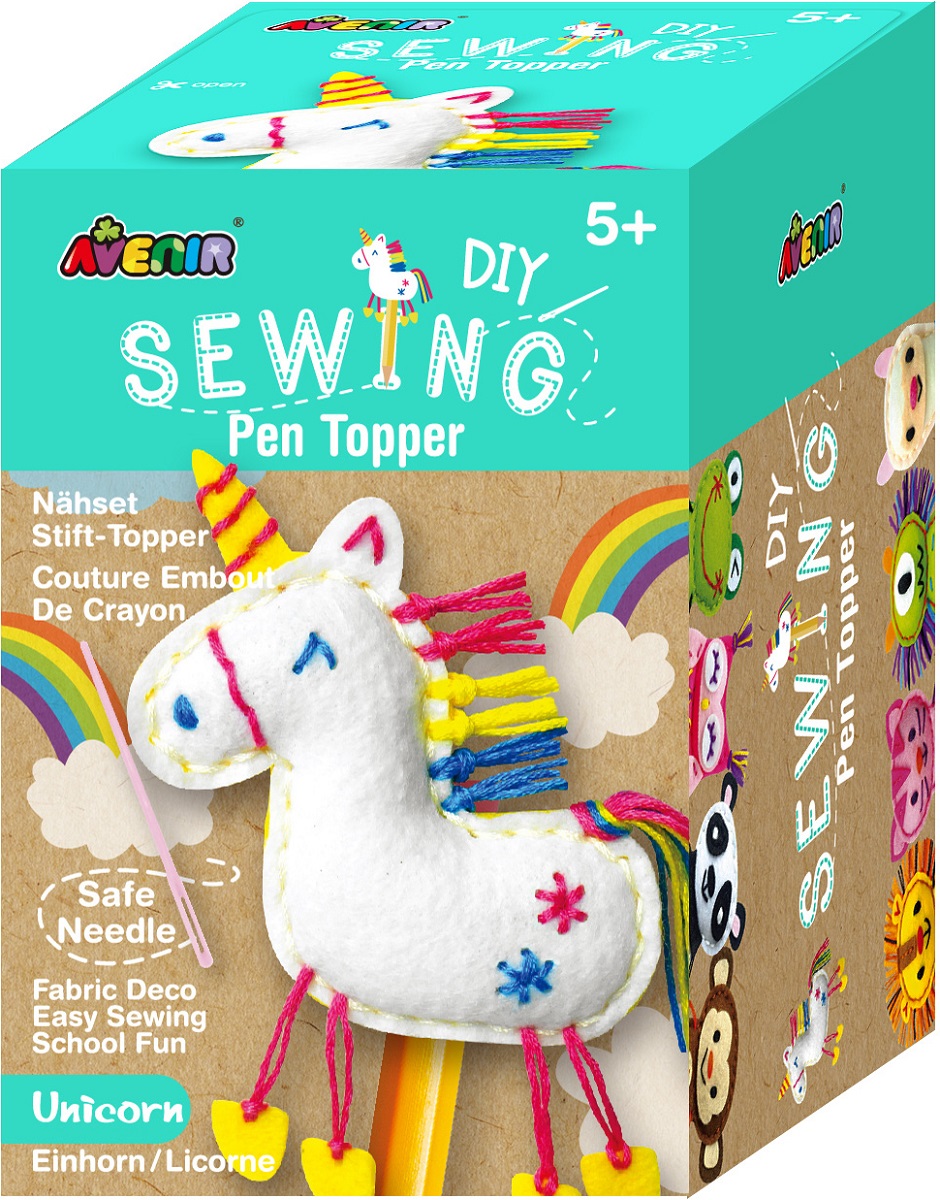 Imaginea produsului 'Set de cusut DIY: Decorațiune topper pentru creion. Unicorn'