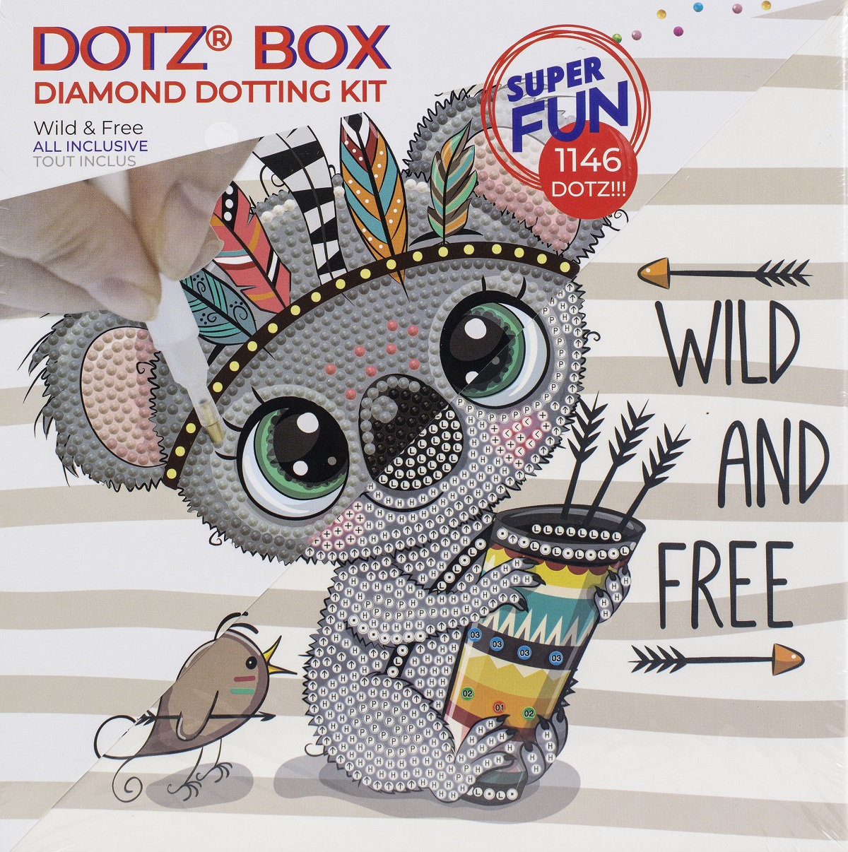 Imaginea produsului 'Set creativ pictură cu diamante: Wild and Free'