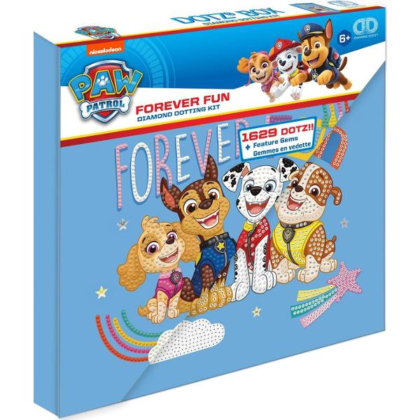 Set creativ pictura cu diamante: Forever Fun. Patrula catelusilor