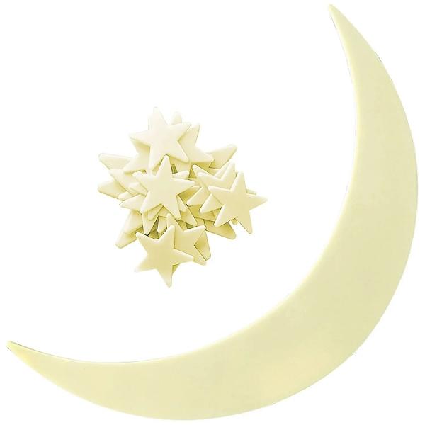 Decoratiuni de perete fosforescente: Luna si stelele