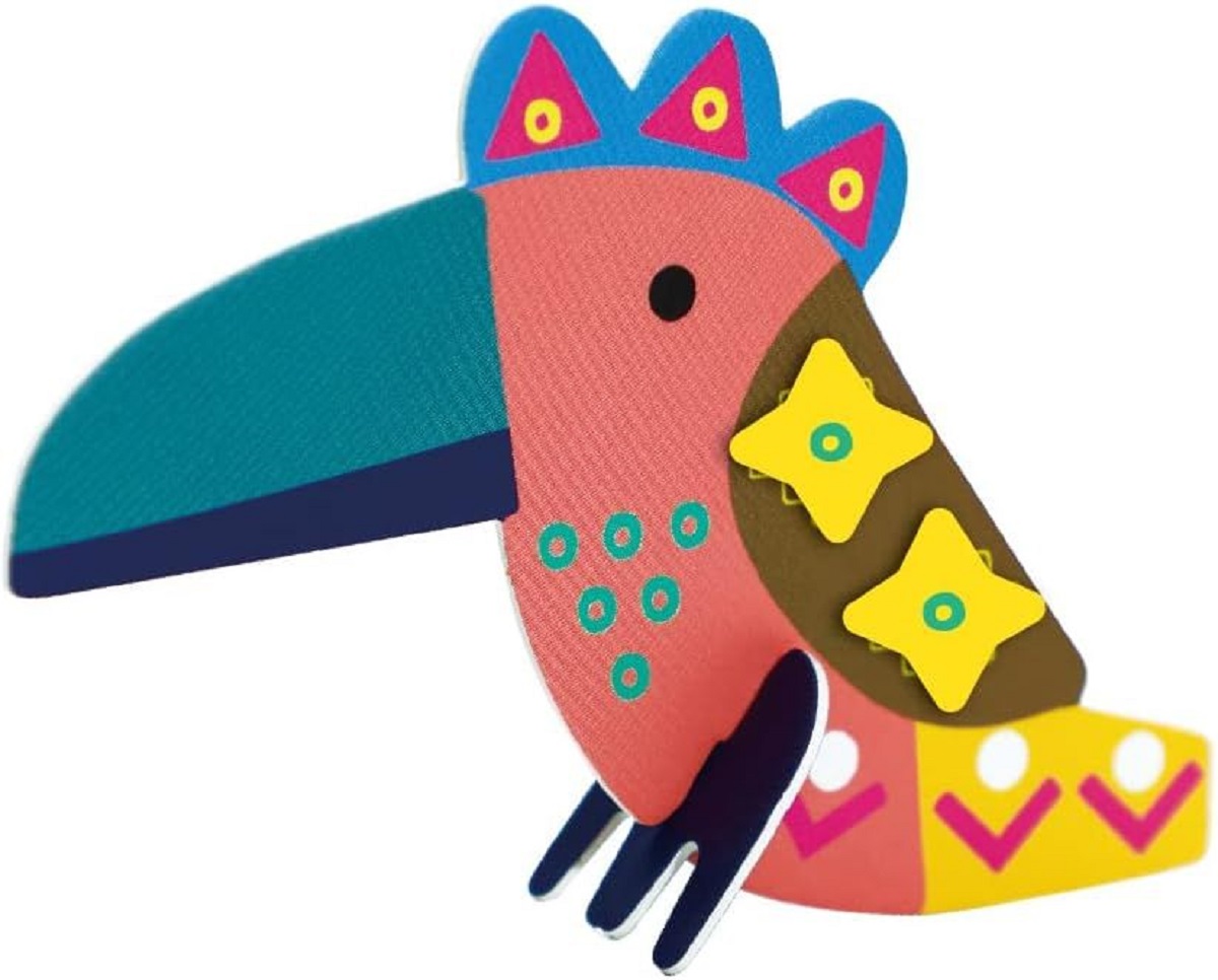 Imaginea produsului 'Joc creativ Stick ’N’ Play cu scene 3D și stickere repoziționabile: Animale safari'