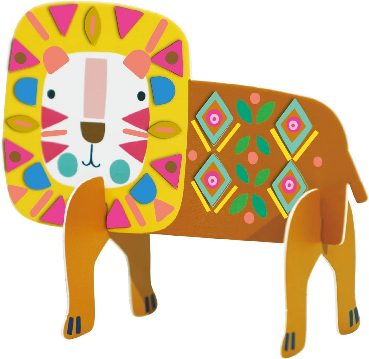 Imaginea produsului 'Joc creativ Stick ’N’ Play cu scene 3D și stickere repoziționabile: Animale safari'