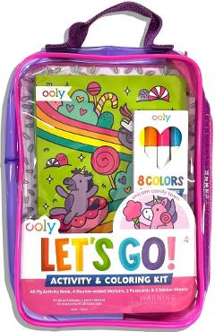 Imaginea produsului 'Kit portabil de activități și colorat: Unicorni'