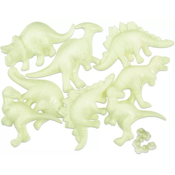 Decoratiuni de perete fosforescente: Dinozauri 3D