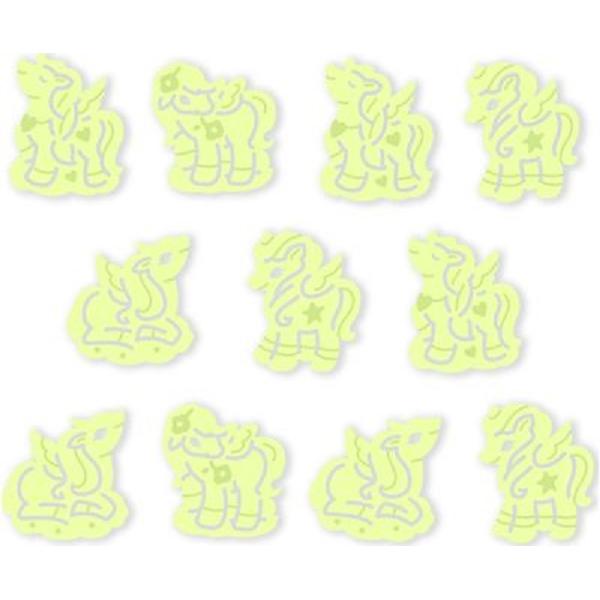Decoratiuni de perete fosforescente: Unicorni