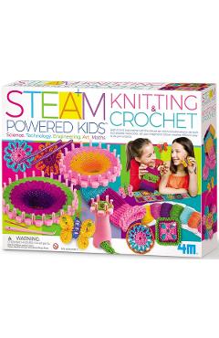 Imaginea produsului 'Kit experimente STEAM. Tricotat și croșetat'