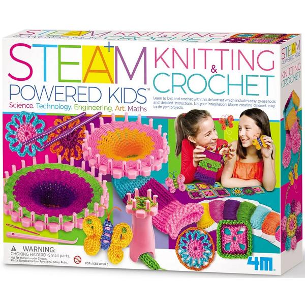Kit experimente STEAM. Tricotat si crosetat