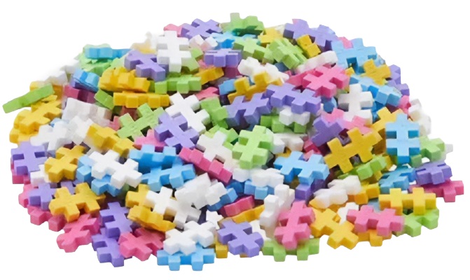 Imaginea produsului 'Set construcție Plus-Plus 240 piese. Pastel Mix'