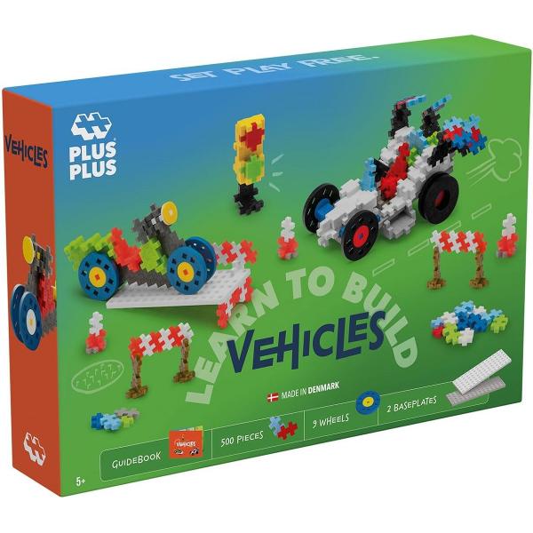 Set constructie Plus-Plus: Invata sa construiesti vehicule