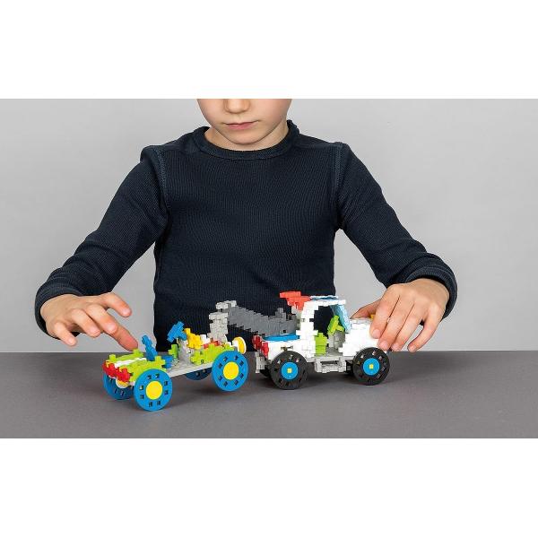 Set constructie Plus-Plus: Invata sa construiesti vehicule