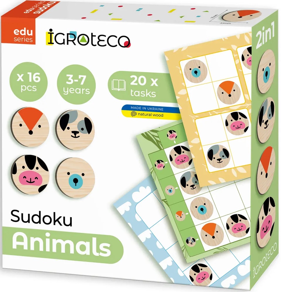 Imaginea produsului 'Joc de logică. Sudoku cu animale'