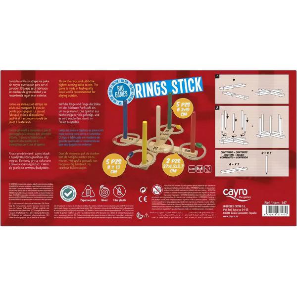 Joc de aruncat la tinta cu inele. Rings Stick