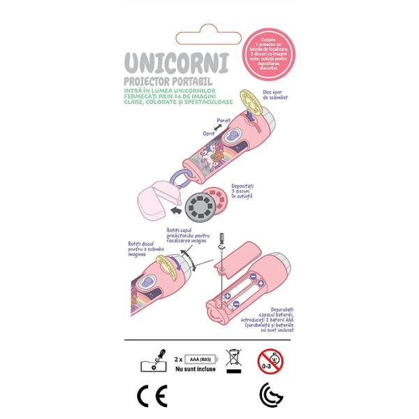 Proiector portabil. Unicorni