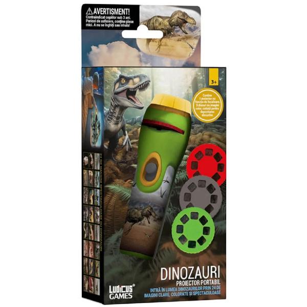 Proiector portabil. Dinozauri