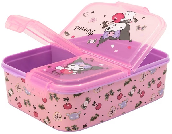 Imaginea produsului 'Cutie alimentară sandwich cu 4 compartimente. Kuromi'
