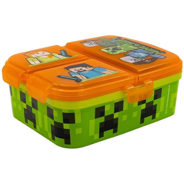 Cutie alimentara sandwich cu 4 compartimente. Minecraft