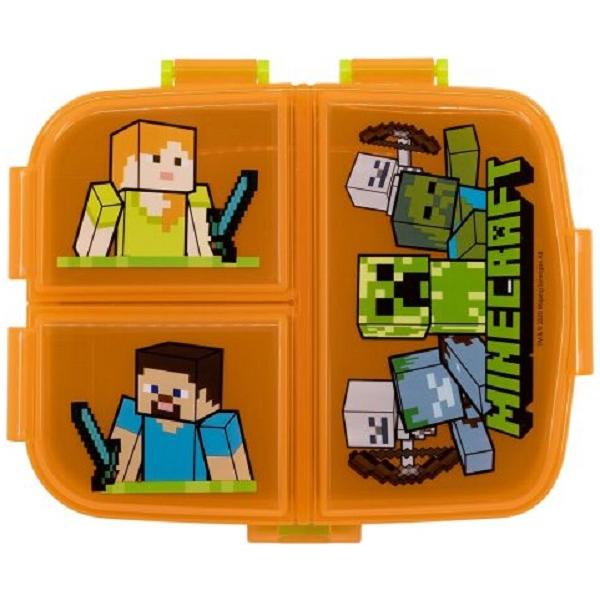 Cutie alimentara sandwich cu 4 compartimente. Minecraft