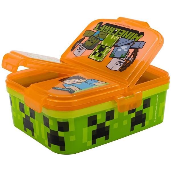 Cutie alimentara sandwich cu 4 compartimente. Minecraft