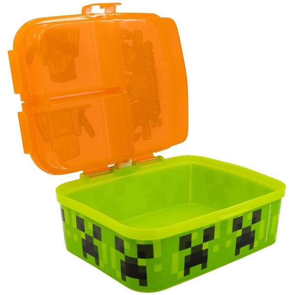 Cutie alimentara sandwich cu 4 compartimente. Minecraft