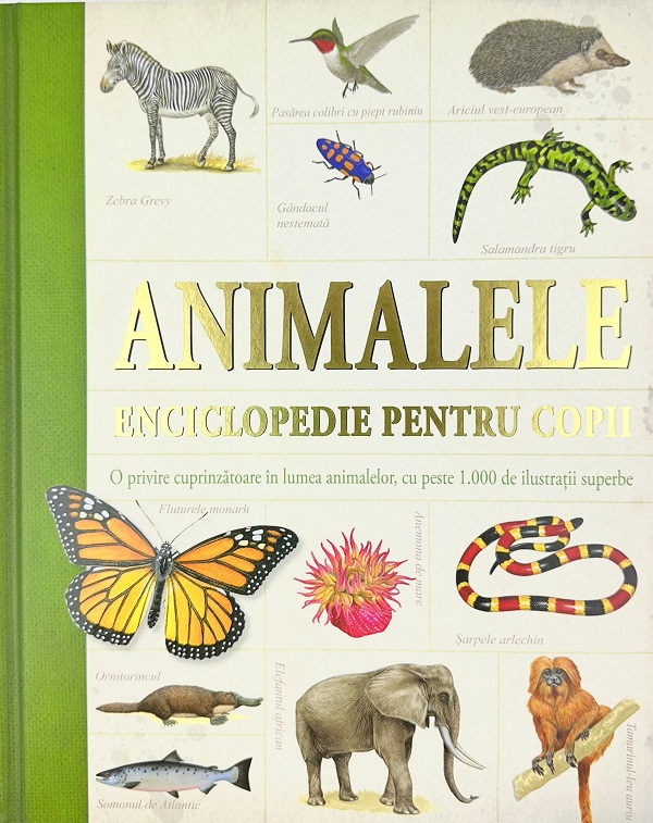 Coperta cărții 'Enciclopedie pentru copii. Animalele'
