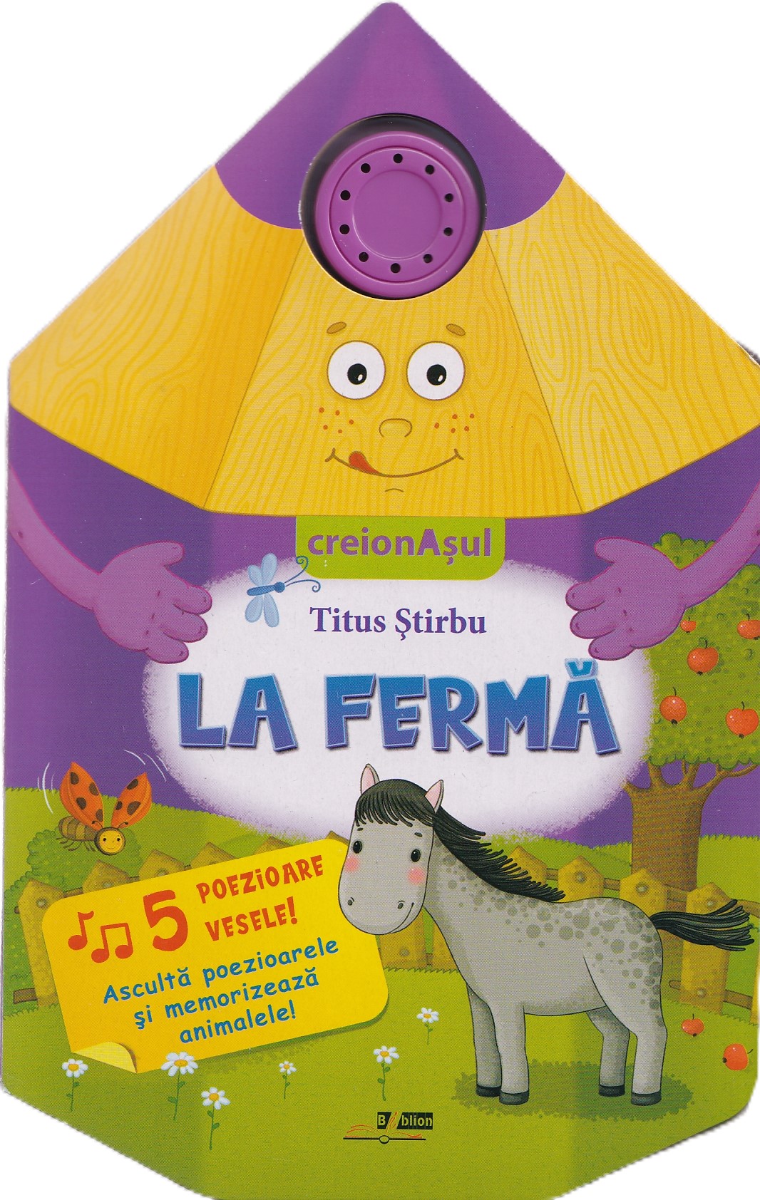 Coperta cărții 'Carte sonoră. Creionașul: La fermă - Titus Știrbu'