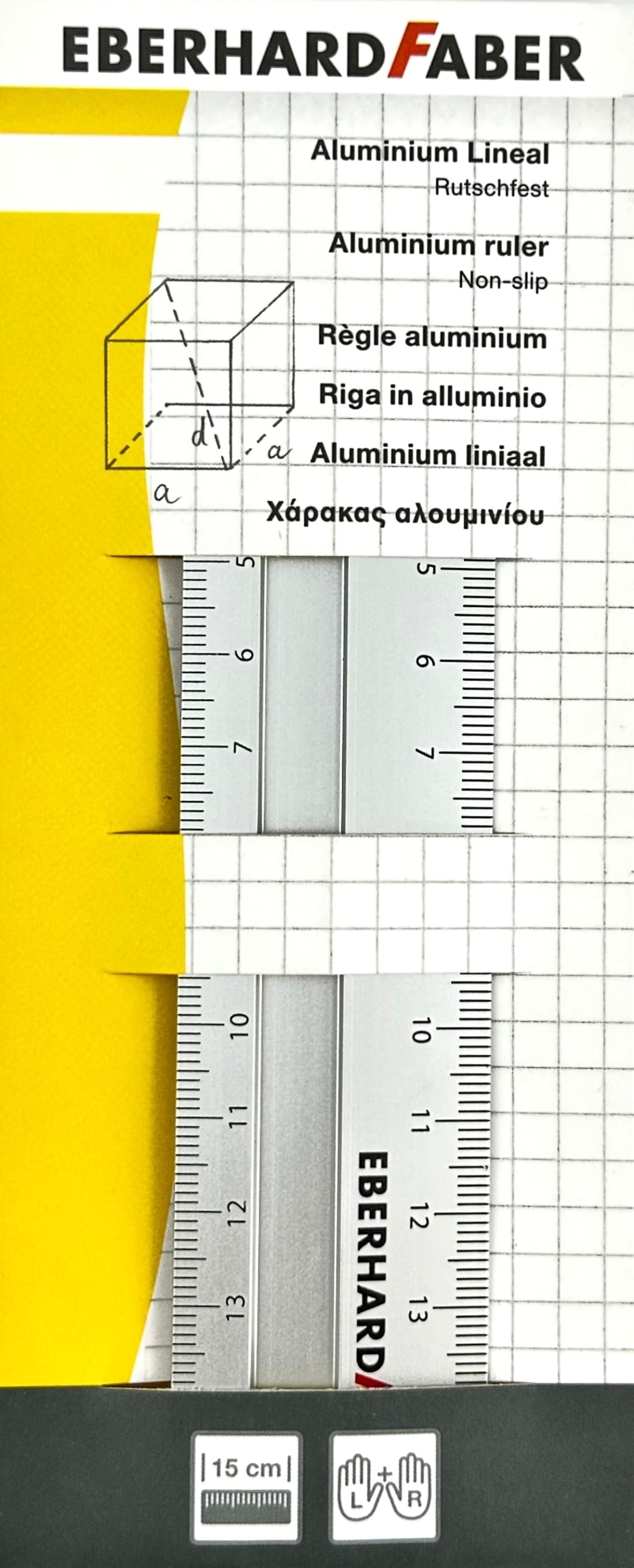 Imaginea produsului 'Riglă aluminiu 15 cm'