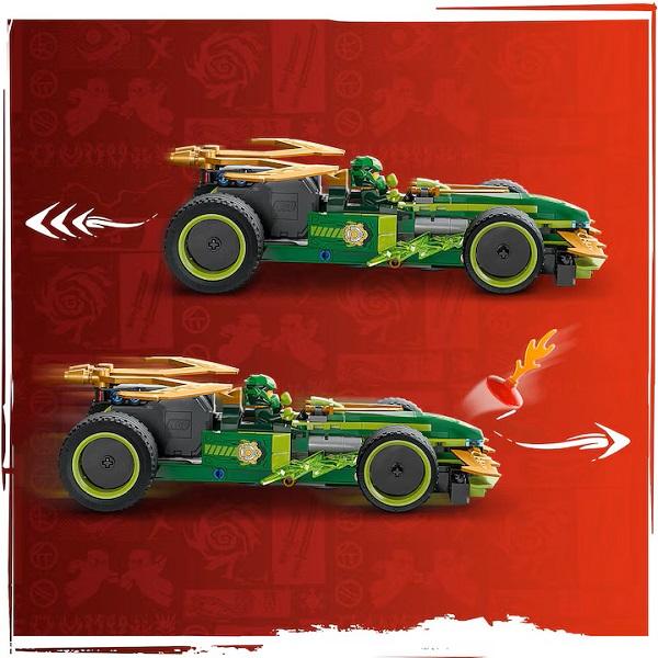 Lego Ninjago. Masina de curse pull-back a lui Lloyd
