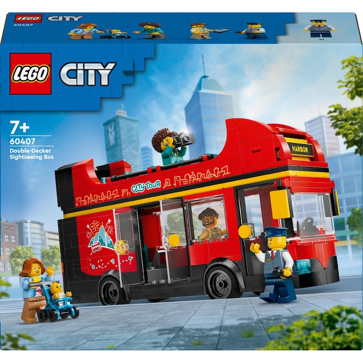 Imaginea produsului 'Lego City. Autobuz turistic roșu cu etaj'