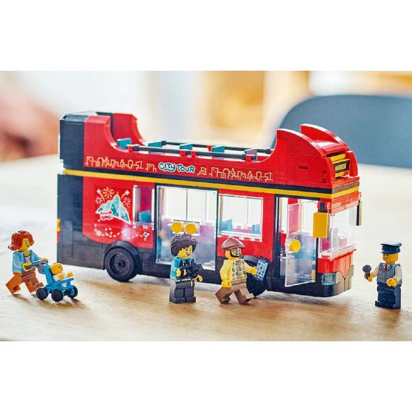 Lego City. Autobuz turistic rosu cu etaj