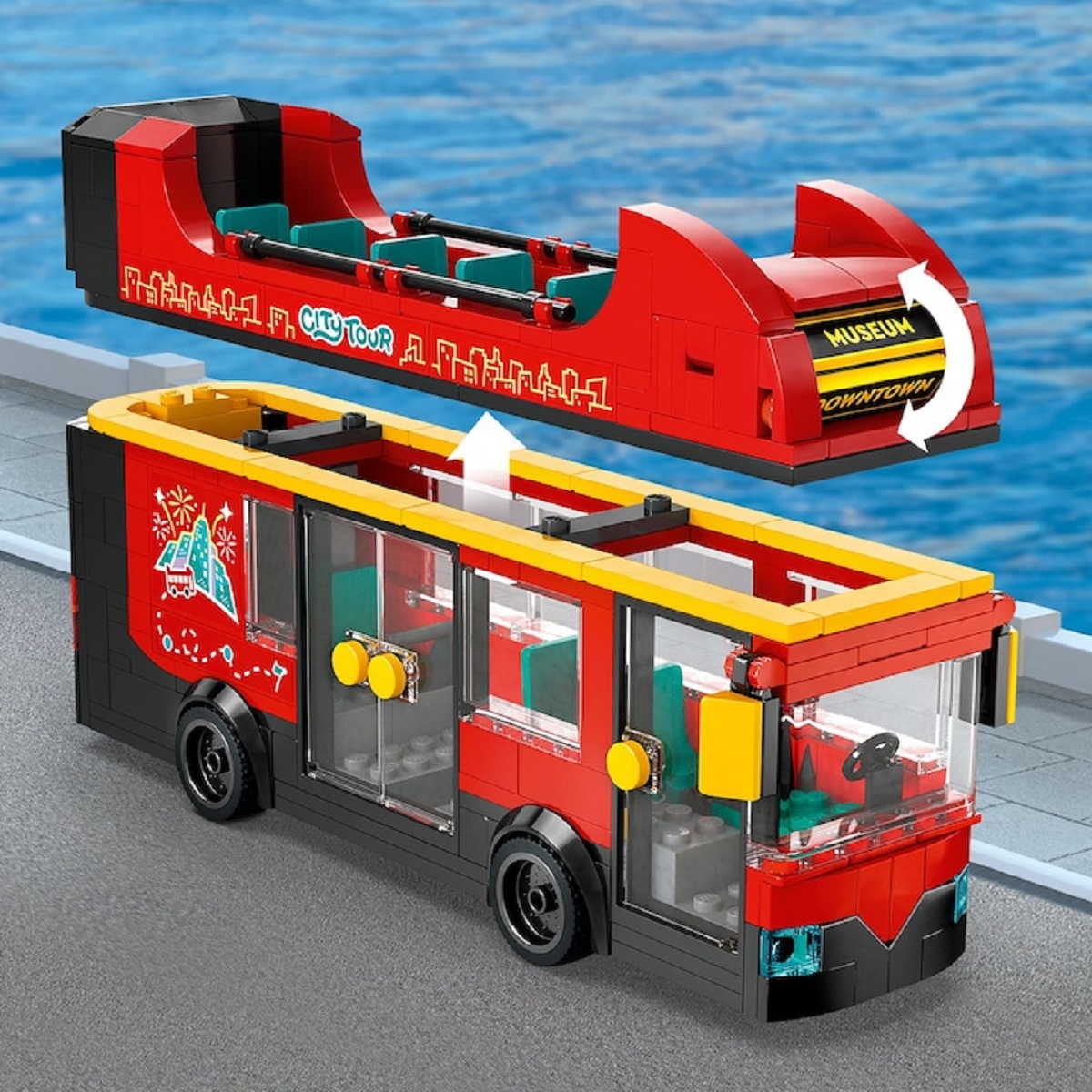 Imaginea produsului 'Lego City. Autobuz turistic roșu cu etaj'