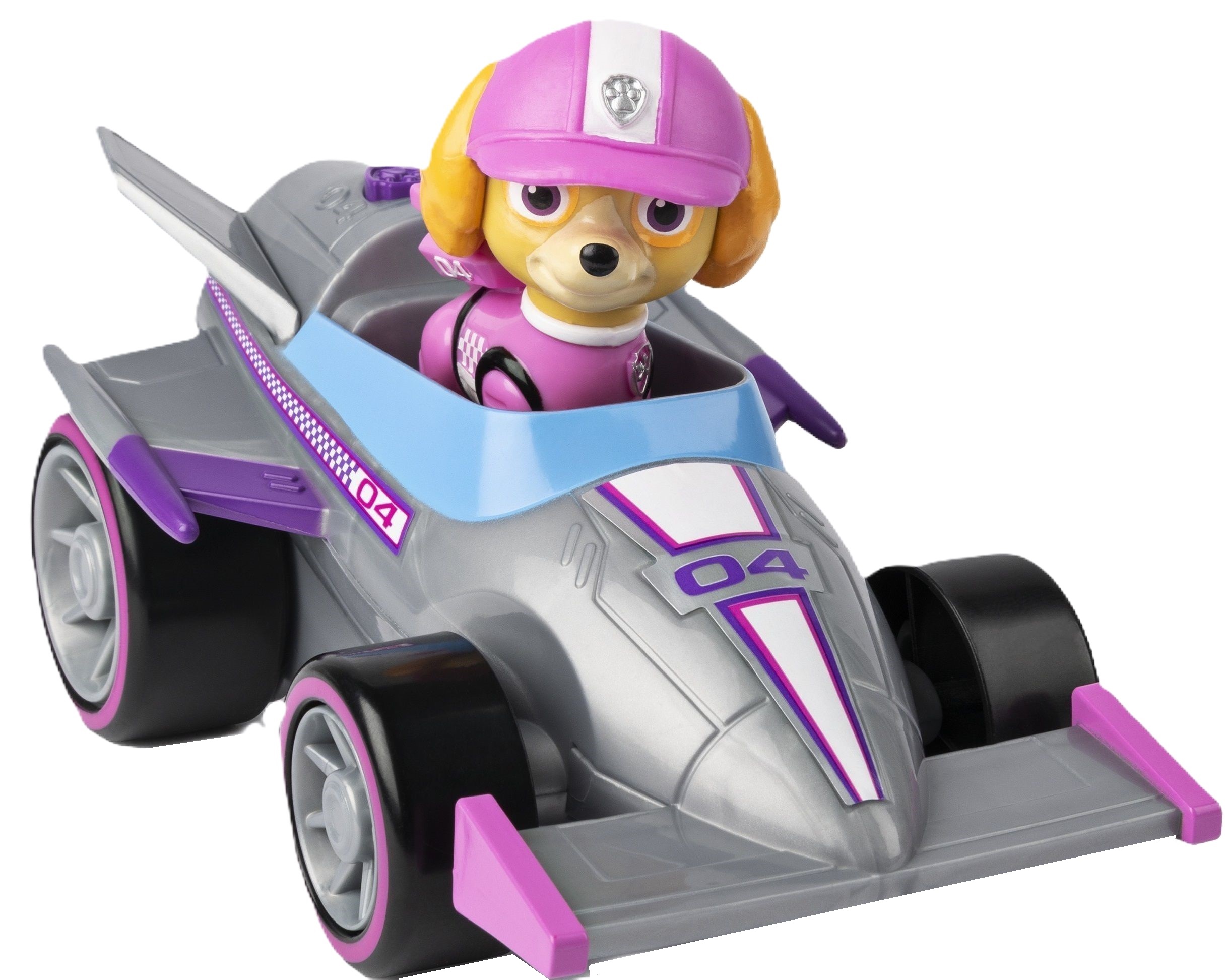 Imaginea produsului 'Mașina de curse cu sunete și motor pull-back. Paw Patrol. Skye'
