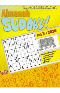 Coperta cărții 'Almanah Sudoku! Nr.3 din 2026'