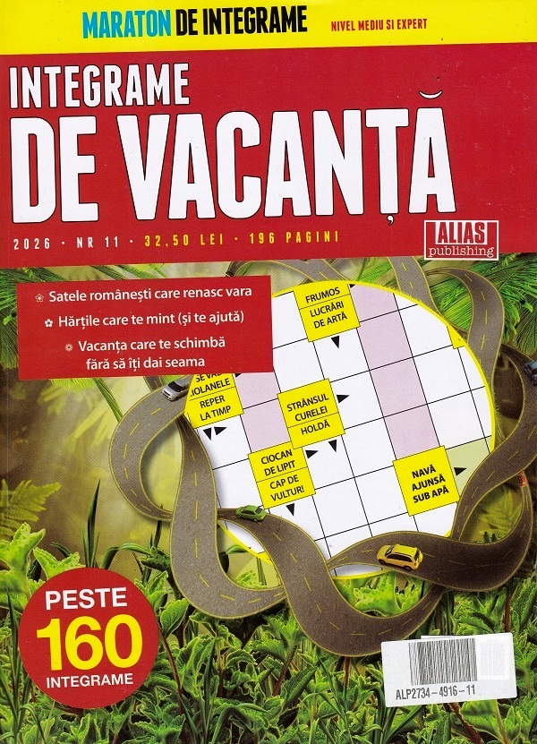 Coperta cărții 'Integrame de vacanță Nr.11 2026'