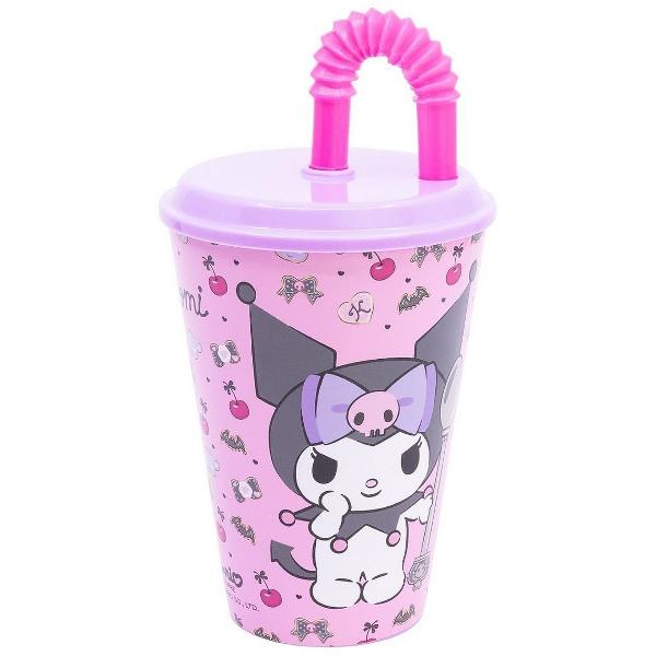 Pahar cu pai flexibil. Kuromi