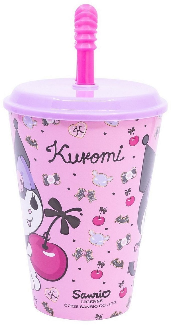 Imaginea produsului 'Pahar cu pai flexibil. Kuromi'